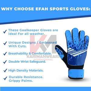 Gants de gardien de but OEM, haute adhérence, maille respirante, livraison rapide, vente en gros, gants de gardien de but OEM, légers, ajustement flexible - Product Image 5