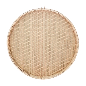 Tienphong Wholesale 2025 Handwoven Cassia Vintage Bamboo Round Tray Decorative <b>Gift</b> Basket <b>Desk</b> Organizer - Product Image 1