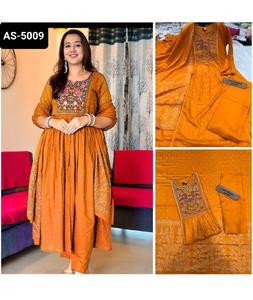 Ropa DE BODA Georgette étnica Impresión digital Top Dupatta Set con fabricación y precio al por mayor Traje de rayón Salwar Kameez - Product Image 1