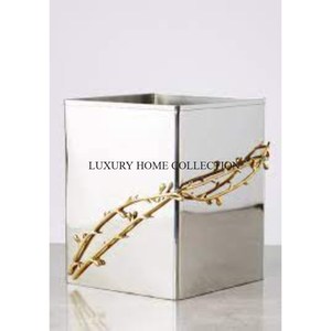 Trendy Handmade Metal Waste <b>Bin</b> <b>with</b> a Premium Design That Fits Seamlessly Into Traditional or Modern Interiors - Product Image 2