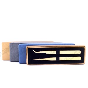 Venta al por mayor de pinzas de fibra de acero inoxidable de alta calidad Extensiones de pestañas puntiagudas Profesionales de la belleza Etiqueta privada Varios - Product Image 6