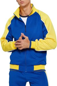 <b>Men's</b> <b>Casual</b> 2 Piece Tracksuit Sets Long Sleeve Full Zip <b>Jacket</b> 100% Polyester Customizable Design Color Size Logo Tracksuits - Product Image 2