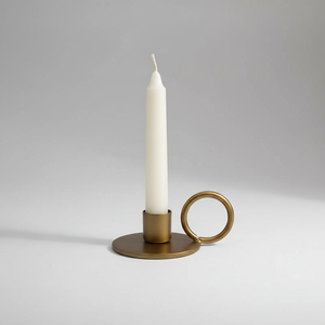 Top Selling Gold Metal <b>Taper</b> <b>Candle</b> <b>Holder</b> Round Shape for Tabletop Home Wedding Decoration Handmade Stand Bulk Wholesale - Product Image 1