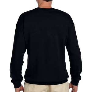 <b>Sweatshirt</b> Custom Blank <b>Plain</b> Thick Gym Heavyweight Pullover <b>Black</b> Regular Fit Polyester/Cotton Fleece Winter Digital Thermal - Product Image 5