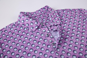 Golf de performance de luxe pour hommes pour polos personnalisé extensible dans les quatre sens 92% polyester et 8% spandex tissu tricoté anti-rides - Product Image 3