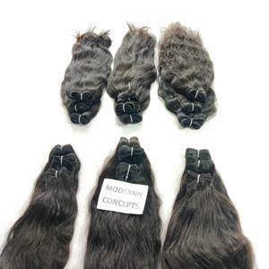 Vente en gros de mèches de cheveux indiens 100% alignées sur les cuticules, fournisseur de cheveux vierges, cheveux humains vietnamiens, mèches ondulées, cheveux humains - Product Image 6