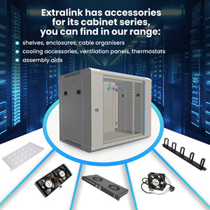 ตู้เครือข่าย Extralink ตู้นับติดผนัง 12U 12HE 15U 15HE 18U 18HE 600x450 600x600 สีเทา - Product Image 2