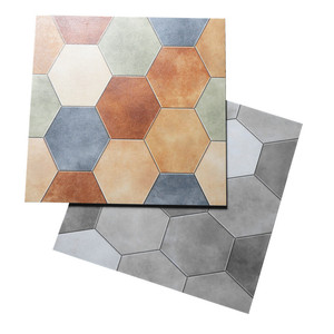Longstar 2024 Hotselling Vente en gros 600*600MM Carreaux de sol rustiques en porcelaine céramique avec effet <span class=keywords><strong>hexagonal</strong></span> <span class=keywords><strong>Carrelage</strong></span> <span class=keywords><strong>gris</strong></span> <span class=keywords><strong>clair</strong></span> et couleur - Product Image 1