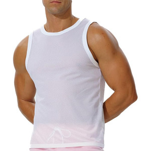 Gilet de sport sans manches pour homme, débardeur respirant, séchage rapide, fitness, vêtements de sport pour la course et l'entraînement - Product Image 1