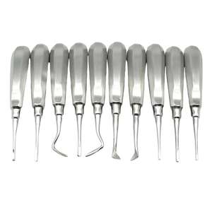 Ensemble de 10 élévateurs de racine de luxation précis à usage professionnel pour les instruments de chirurgie dentaire de qualité supérieure d'extraction dentaire - Product Image 2