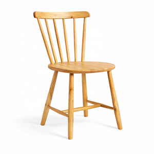 Silla de Bistró de Madera Maciza Negra |   Asientos de Estilo Windsor Antiguo para Cafetería o Restaurante |   Silla de Comedor, Muebles de Contrato, Estilo Clásico - Product Image 4