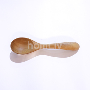Cuchara Decorativa para Postre Hecha a Mano con Madera de Teca Natural, Cuchara Pequeña de Madera Sólida Sostenible, Cubertería para Helado, Vajilla de Cocina - Product Image 4