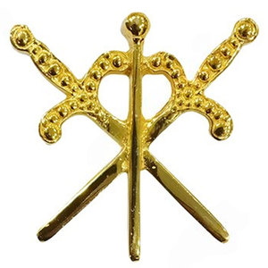 2025 JOYA REGALIA MASONIC GILT PARA COLLAR DE AASR ROOFER - Product Image 3