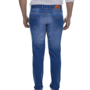 Pantalon en jean de fabrication professionnelle à bas prix Service OEM Pantalon en jean pour hommes de conception de logo sur mesure à vendre - Product Image 2