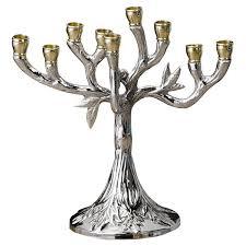 Decorative Style Brass Menorah Candle Holder Jewish Hanukkah <b>Lamp</b> Candle Stand Religious Home Decor - Product Image 6