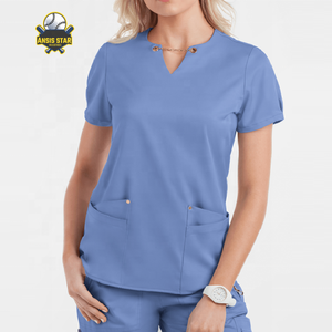 Uniforme quirúrgico de farmacéutico clínico para mujeres de calidad superior, exfoliante de enfermería para hospitales hecho de tela de lona duradera - Product Image 4