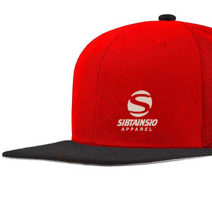 Casquette de baseball à visière plate à 6 panneaux brodée sur mesure, style streetwear - Product Image 4