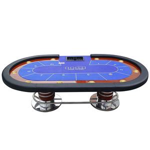 Table de poker pliable en métal personnalisable de luxe moderne Roulette ovale de meilleure qualité pour casino Encart de jeu personnalisé et portable - Product Image 6