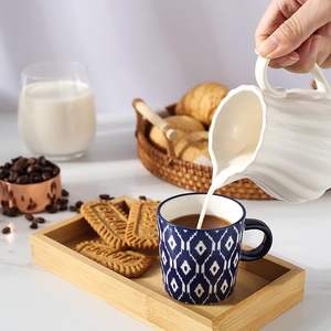 Nouvelle tasse à café en céramique élégante et luxueuse avec design imprimé, poignée et couvercle personnalisés, compatible lave-vaisselle et micro-ondes, par HAND MADE CRAFT - Product Image 4