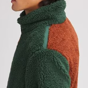 Vente de gros Manteau d'extérieur à col montant pour homme Veste polaire sherpa à boutons Veste sherpa élégante pour homme Fournisseur en gros - Product Image 2