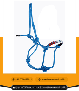 Multicolor <b>Beads</b> <b>Braided</b> Nylon Rope Halter Set Horse Tack Nose Band RH00106/108/109/110 04 Pieces - Product Image 3