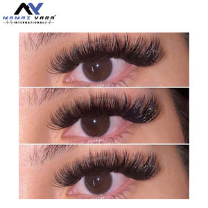 Pinzas de pestañas para extensiones de pestañas con puntas de fibra de precisión en colores pastel Incluye pinzas de grado de arranque de volumen - Product Image 6