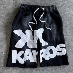 Pantalones Cortos de Verano para Hombre GUCHA SPORTS, Estilo Vintage, Lavado Ácido, Tejido Francés, con Cordón Ajustable, de Secado Rápido y Bajo Deshilachado, Estilo Urbano - Product Image 4