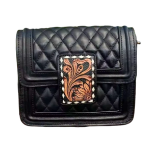 Bolso de cuero acolchado hecho a mano en la India para mujer, hecho artesanalmente con cierre de cremallera duradero, respetuoso con el medio ambiente para la primavera - Product Image 3