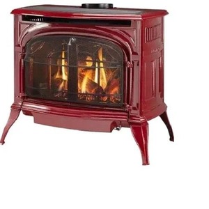 New Hearthstone Wood Stove Single Door <b>Cast</b> Iron Black Freestanding with Ash <b>Pan</b> Direct Vent Modern Outdoor Wood-Burning Pellet - Product Image 6