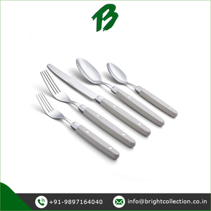 Cubiertos Juego de cubiertos para boda Excelente calidad Acero inoxidable Plata pulida con mango de resina disponible para venta al por mayor - Product Image 3