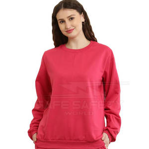 สเวตเชิ้ตขนาดใหญ่พิเศษของผู้หญิงผ้าคอตตอน100% ทันสมัยน้ำหนักเบาและให้ความอบอุ่นสำหรับเทคนิคการพิมพ์ลายฤดูใบไม้ร่วงและฤดูหนาว - Product Image 4