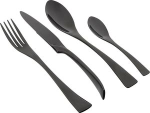 Ensemble de couverts en métal de luxe pour la restauration cinq étoiles avec un savoir-faire élégant et une finition noire en poudre durable - Product Image 6