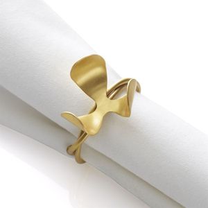 Elegant plated decorative metal napkin ring suitable for luxury <b>table</b> settings banquets weddings hotels and celebrations - Product Image 4
