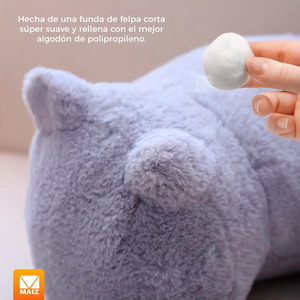 Cojín de Peluche con Forma de Gato Kawaii, Suave y Decorativo - Colores Surtidos - Product Image 5