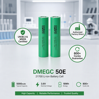 بطارية DMEGC INR21700-50E 3.7 فولت 5000 مللي أمبير في الساعة 3C للدراجات الكهربائية وحزم البطاريات المخصصة