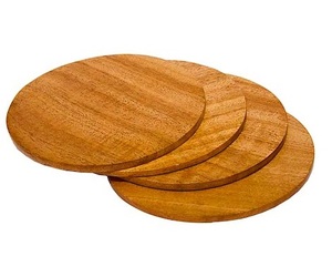 Acacia Wood Coasters for Drinks Round Wood and <b>Resin</b> coaster for Desktop and <b>Table</b> <b>Top</b> Customized Color and Shape Handmade - Product Image 4