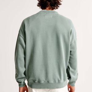 Sweat-shirt d'hiver personnalisé pour hommes, coton polaire, col en O, pulls à capuche, sweat-shirt écologique, respirant, à épaules tombantes pour hommes - Product Image 5