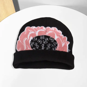 High Quality Custom Logo Jacquard Beanie <b>Hats</b> for <b>Women</b> Solid Knitted <b>Winter</b> Skull Beanies Dot Pattern Latest Sport Colorful - Product Image 5