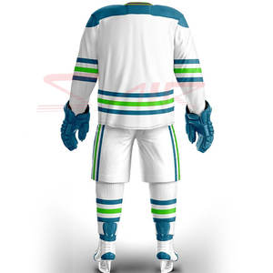 Jersey de hockey sobre hielo ajustado de alta calidad hecho a medida uniforme deportivo con logotipo y nombre del equipo OEM estilo de conjunto bordado - Product Image 4