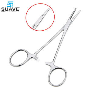 คีมล็อคปลายตรงโค้ง คีมผ่าตัดสแตนเลสสําหรับการผ่าตัดโดย SUAVE เครื่องมือผ่าตัด - Product Image 2