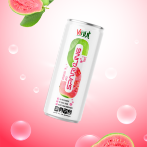 Listo para enviar 250ml Agua con gas Guayaba Fabricación de jugo de fruta Bebida Sin azúcar Bajo en grasa Muestra gratis Etiqueta privada OEM - Product Image 3