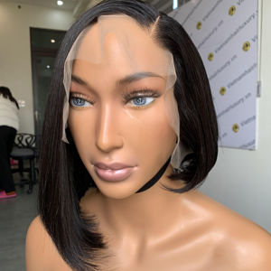 สีธรรมชาติเนียนตรงเวียดนามหนังกำพร้าชิดผมบ๊อบวิกผู้ค้าส่งราคา - Product Image 1