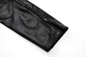 2025 Premium Quality Hot Selling New Arrival <b>Men's</b> Black Leather Trousers Motorbike <b>Jeans</b> <b>Biker</b> Cowhide Soft <b>Men's</b> Pants - Product Image 6