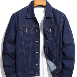Hot Selling <b>Men's</b> <b>Denim</b> <b>Jacket</b> for <b>Men</b> Trending High Street Winter Designs High Quality Breathable Jeans <b>Men's</b> <b>Jackets</b> - Product Image 1