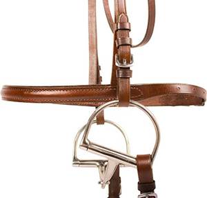 Brida Inglesa para Caballo Grande, Reutilizable, Color Marrón y Negro, Cosida por ARMANDIOUS INDUSTRIES - Product Image 6