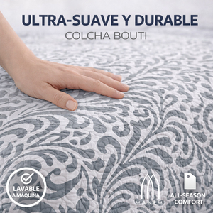 MANEMI Copriletto Estivo in Poliestere con Stampa Paisley, Set con 1 o 2 Federe, Varie Misure, Lavabile, per Uso Domestico Moderno - Product Image 5