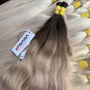 Top Trending Extensiones de cabello a granel Cabello vietnamita Double Drown 100 gramos Colores oscuros 8 pulgadas - Product Image 1