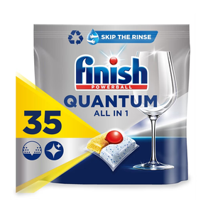 Tablettes lave-vaisselle Finish Powerball Quantum All-in-1 Lemon Sparkle, 35 unités - Product Image 4