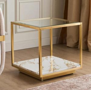 High Quality Modern Sofa Side Nordic Round Side <b>Table</b> <b>Glass</b> <b>Top</b> Bedside <b>Table</b> Living Room Solid Europe <b>Coffee</b> <b>Table</b> - Product Image 6