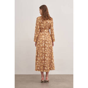 Vestido Camisero Vintage con Estampado y Diseño Calado, con Borlas, Largo hasta la Rodilla, Estilo Casual para Mujer - Product Image 6